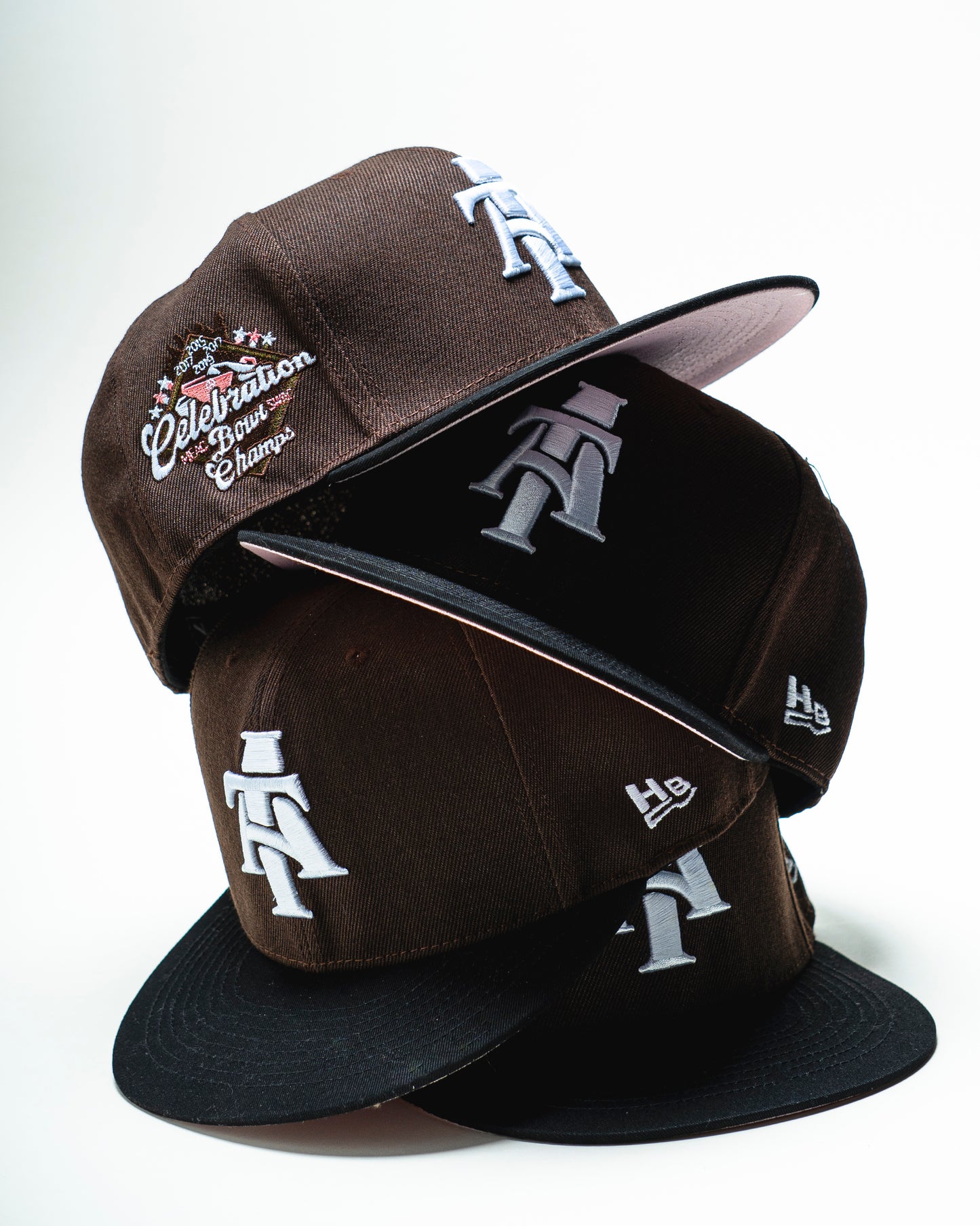 Mocha Brown/Pink Bowl Champs Fitted
