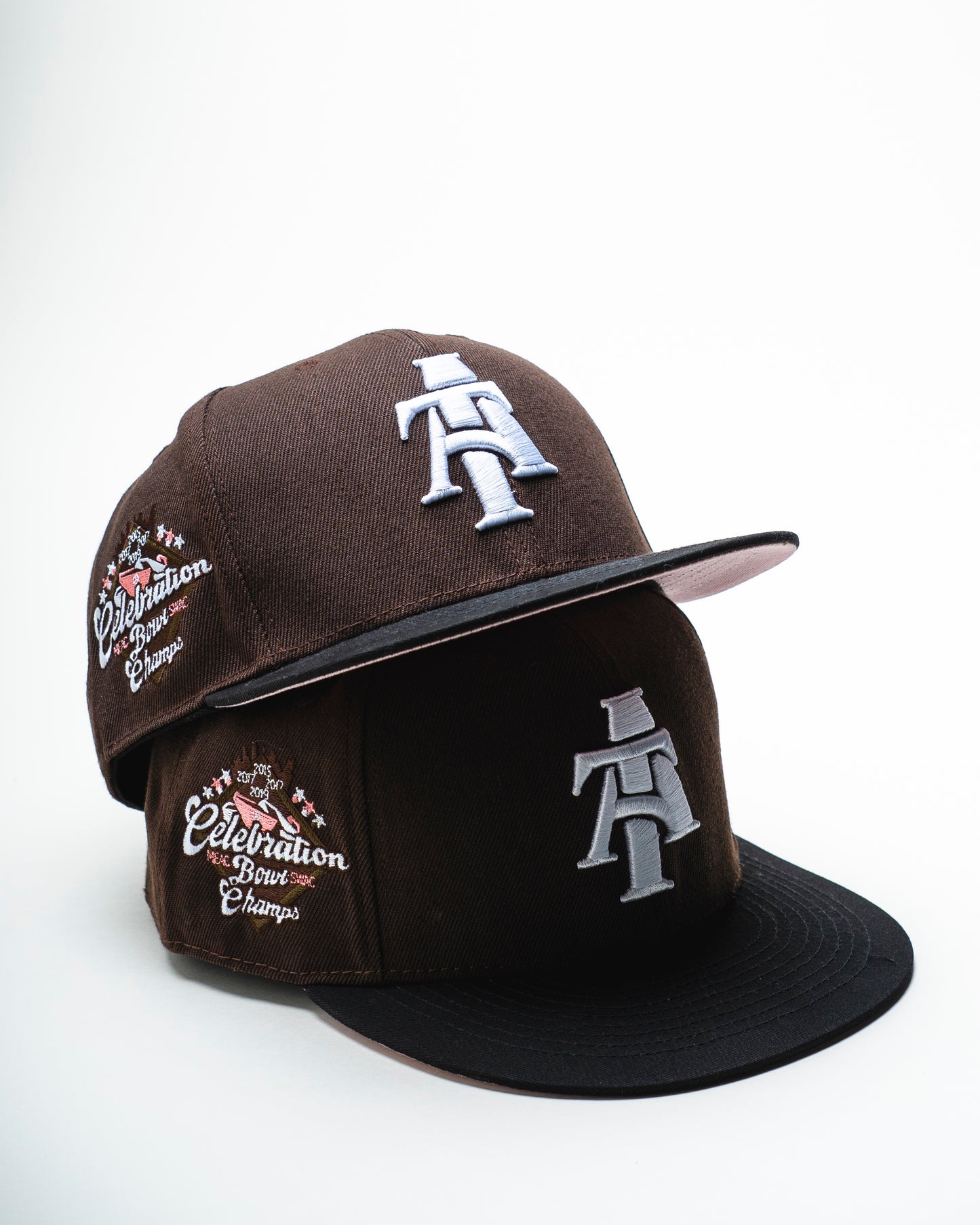 Mocha Brown/Pink Bowl Champs Fitted