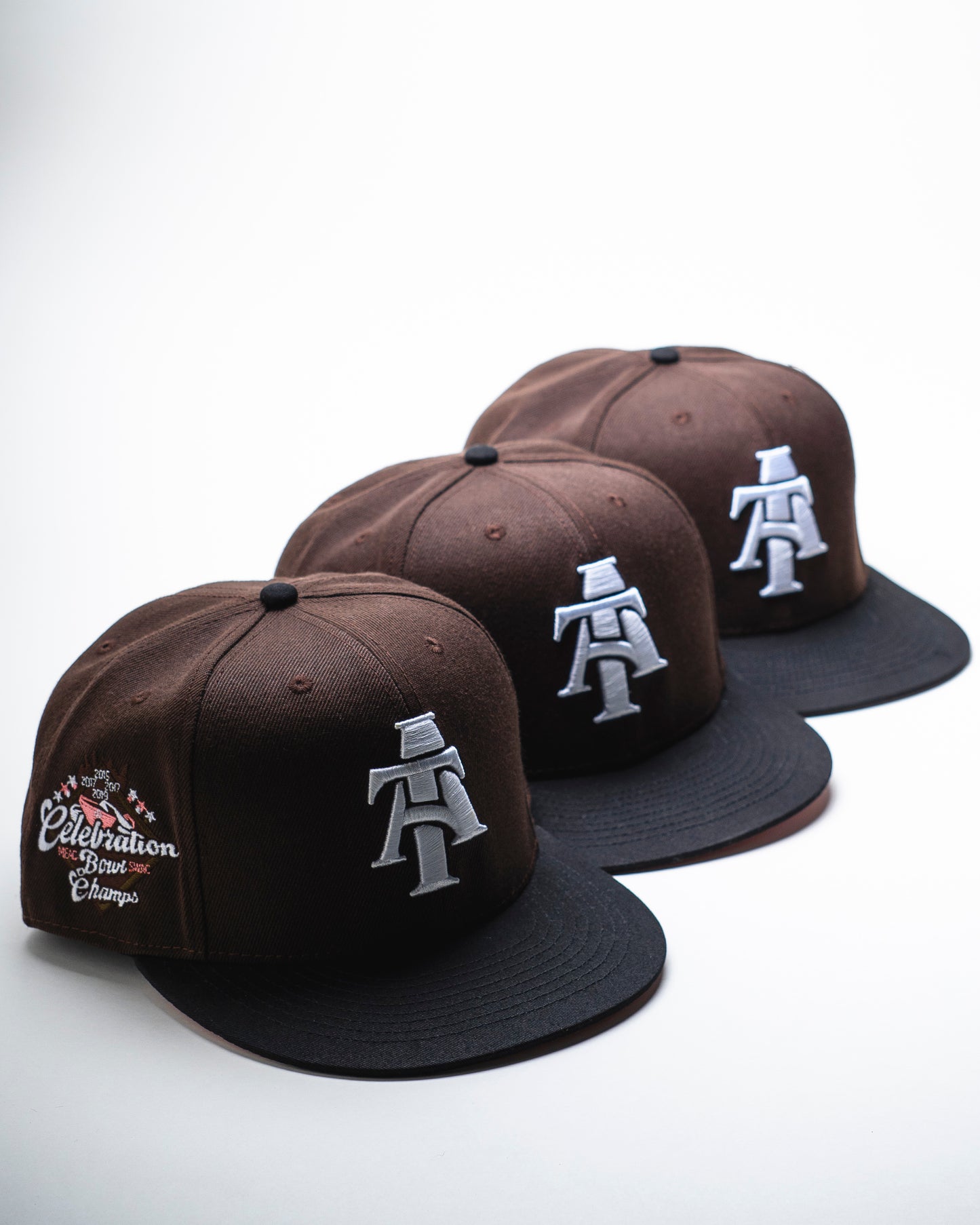 Mocha Brown/Pink Bowl Champs Fitted