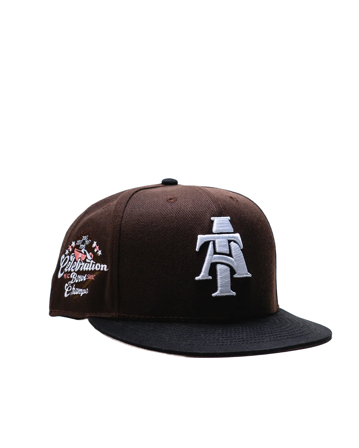 Mocha Brown/Pink Bowl Champs Fitted