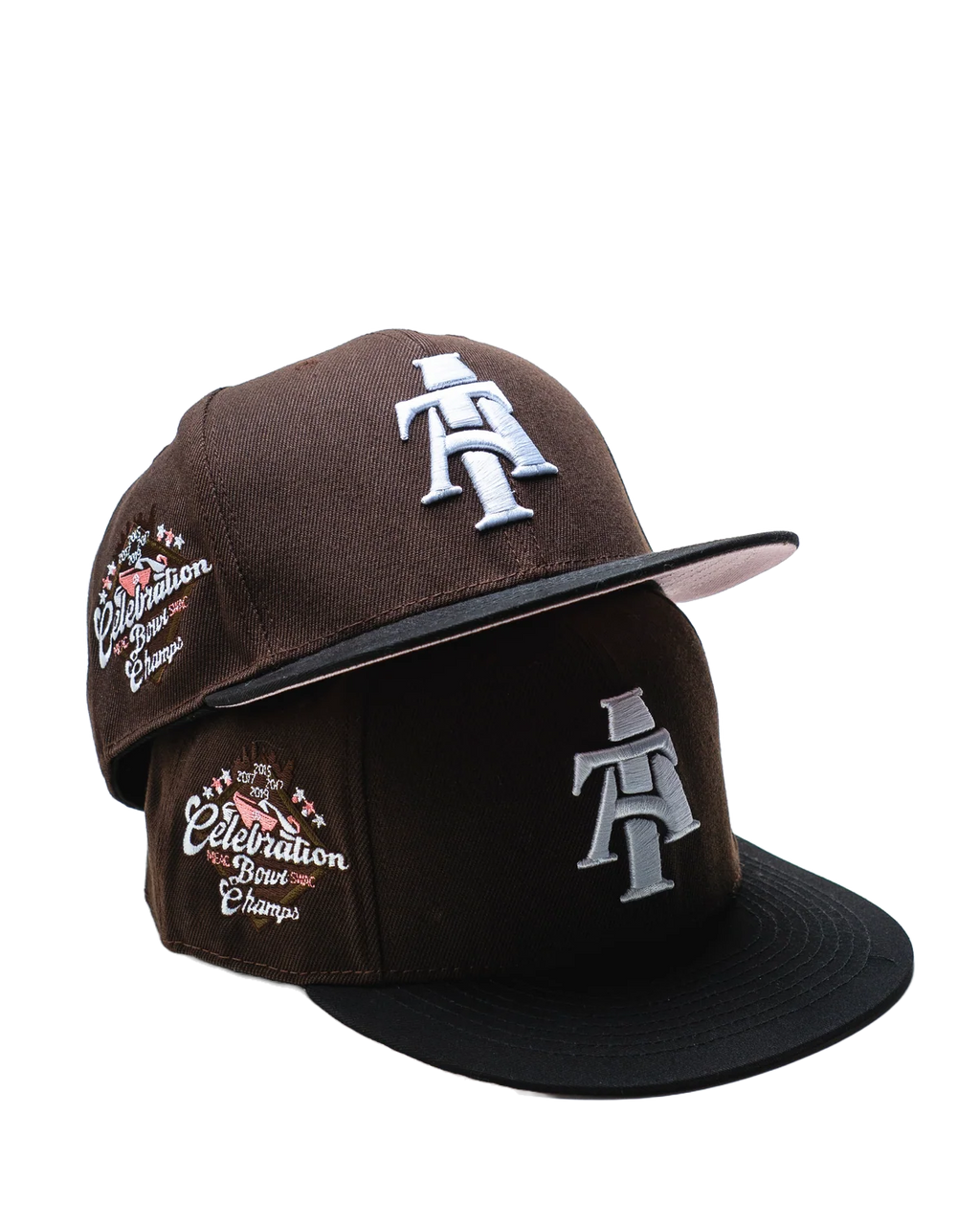 Mocha Brown/Pink Bowl Champs Fitted