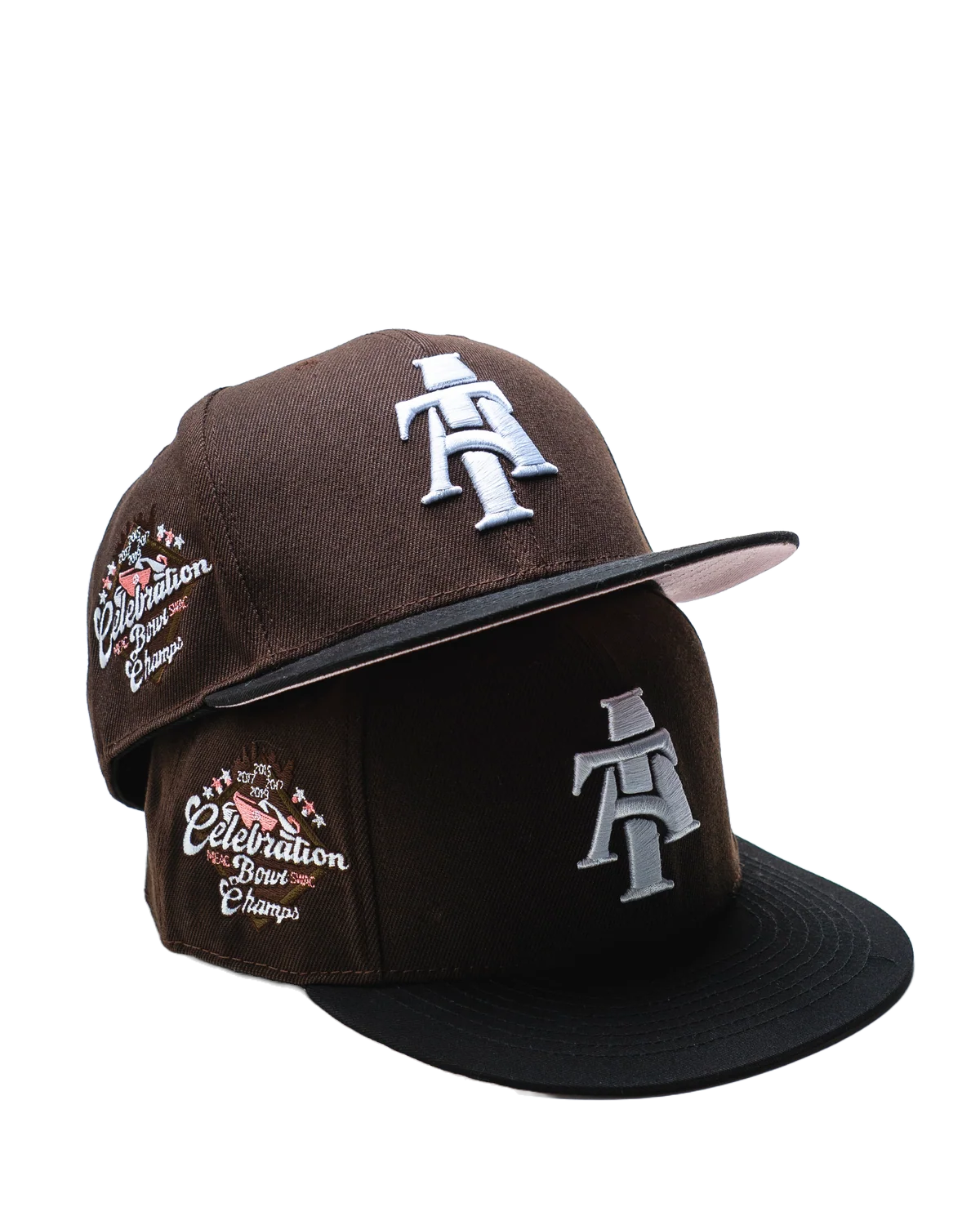 Mocha Brown/Pink Bowl Champs Fitted
