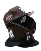 Mocha Brown/Pink Bowl Champs Fitted