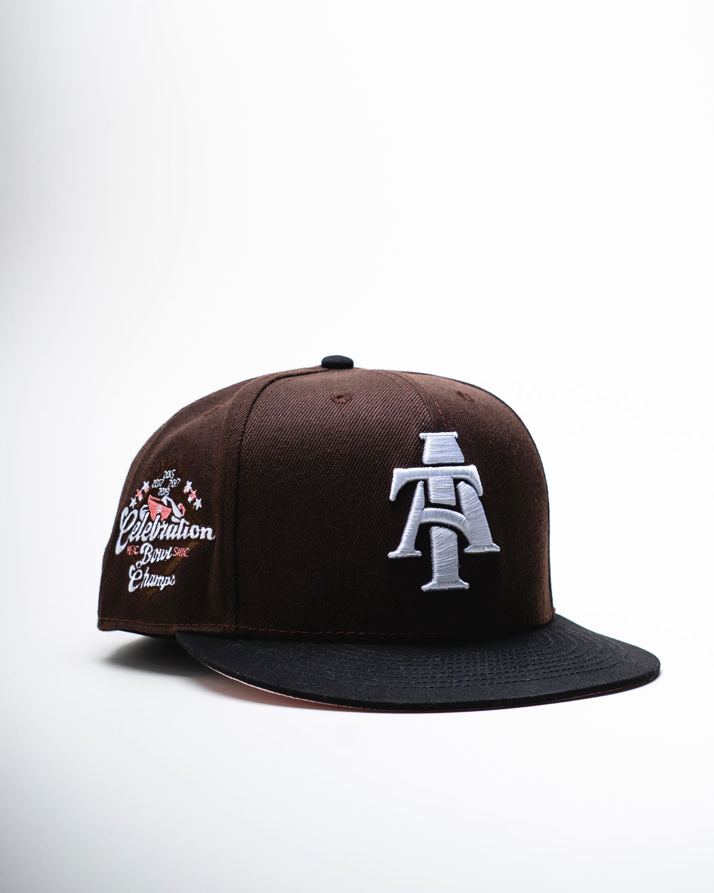 Mocha Brown/Pink Bowl Champs Fitted