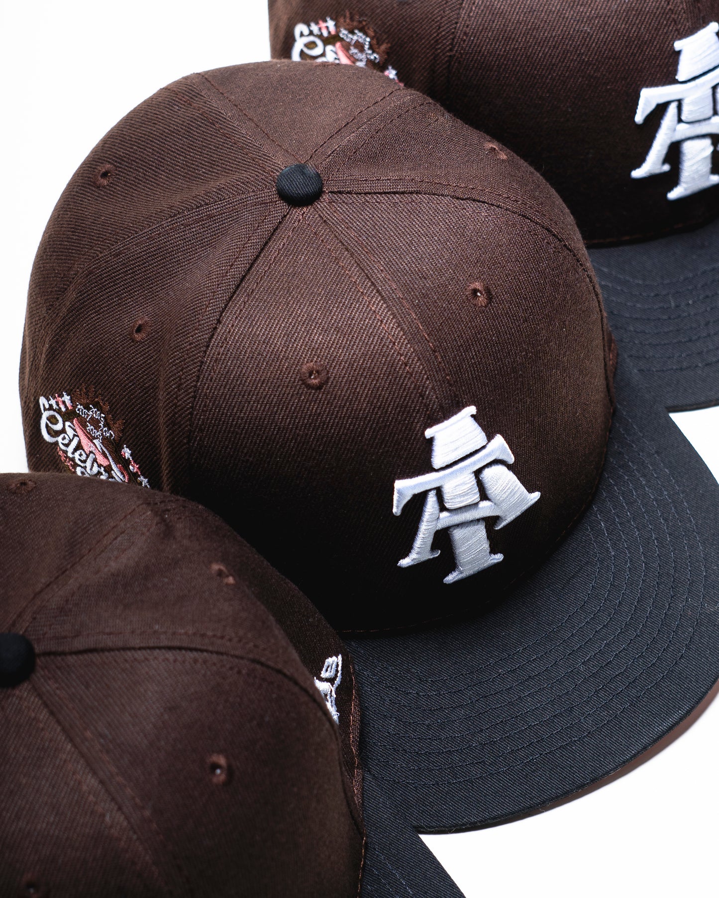 Mocha Brown/Pink Bowl Champs Fitted